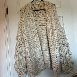 Amaryllis bubble cardigan - cream color